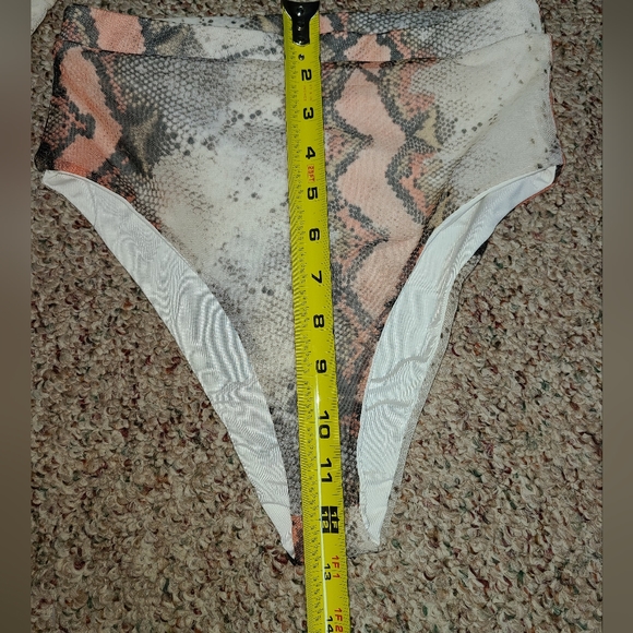 2/$40 NWT 3 piece Fashion Nova bikini coverup set sun suit snake island charmer - Picture 10 of 12